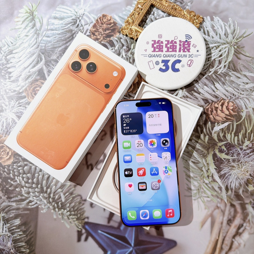 善化-二手iPhone17 PRO MAX 256G 橘色 #73334（原廠保固）