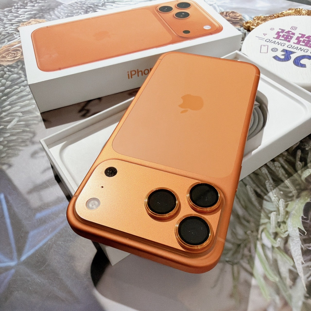  善化-二手iPhone17 PRO MAX 256G 橘色 #73334（原廠保固）