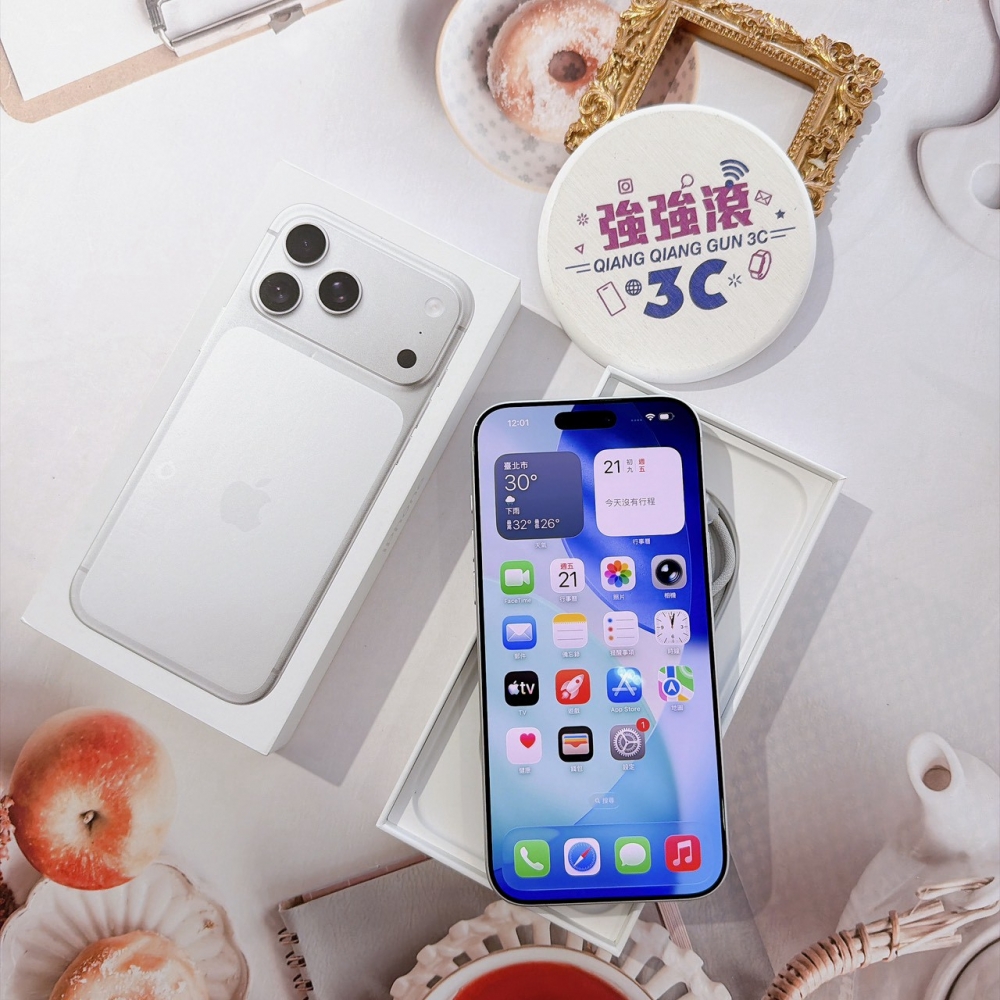 善化-二手iPhone17 PRO MAX 256G 銀色 #73347（原廠保固）