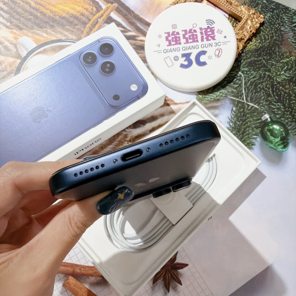 善化-二手iPhone17 PRO MAX 256G 藍色 #98566(原廠保固)
