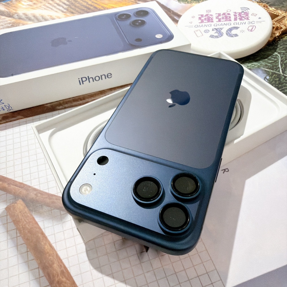 善化-二手iPhone17 PRO MAX 256G 藍色 #98566(原廠保固)