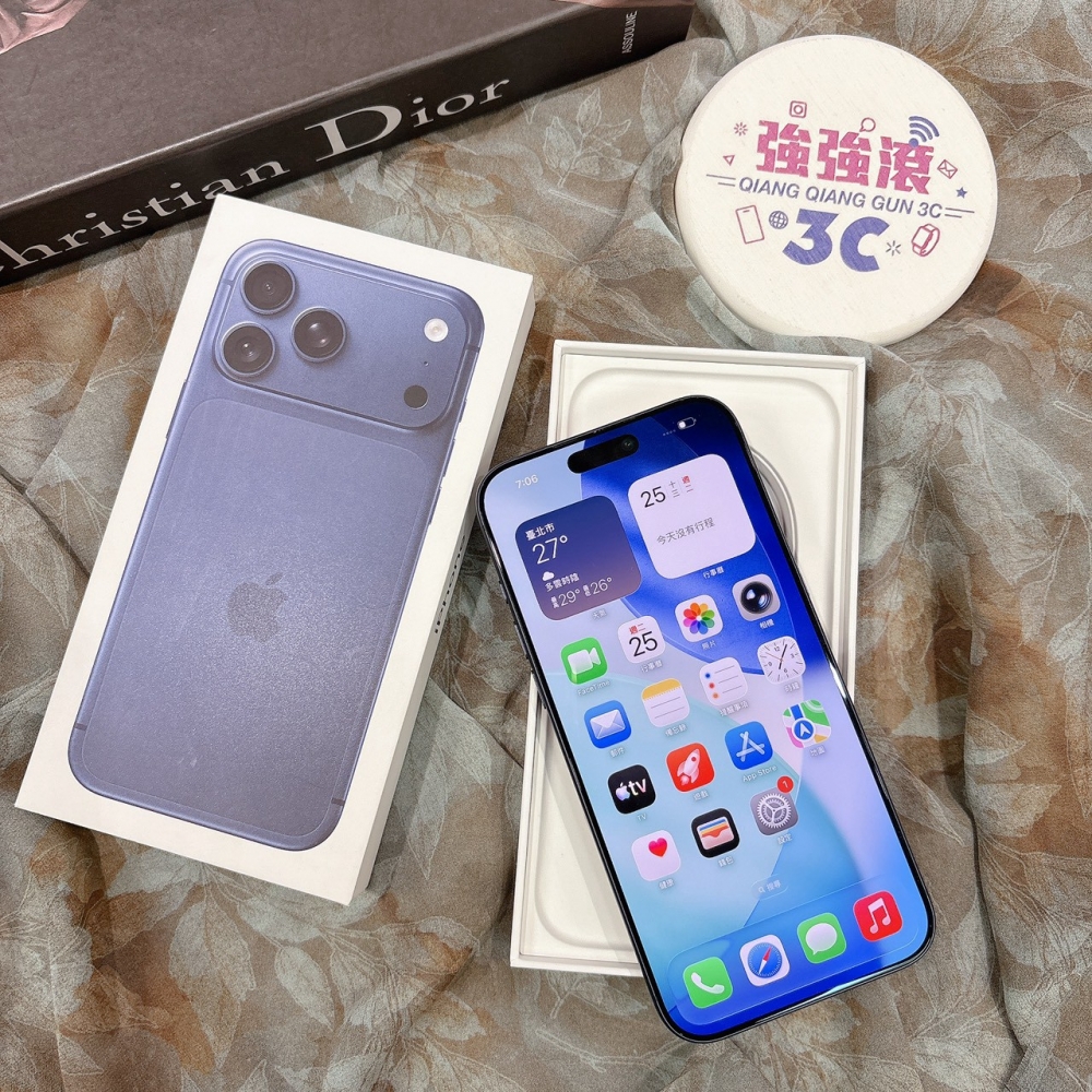 二手 iPhone17Promax 256G 藍色*91128(原廠保固)