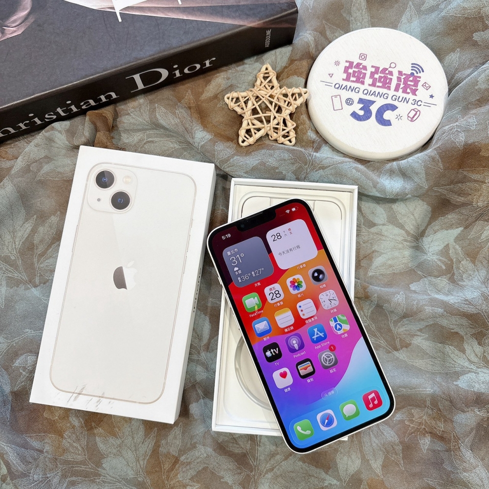 二手 iPhone13 128G 白色*01109（店家保固）