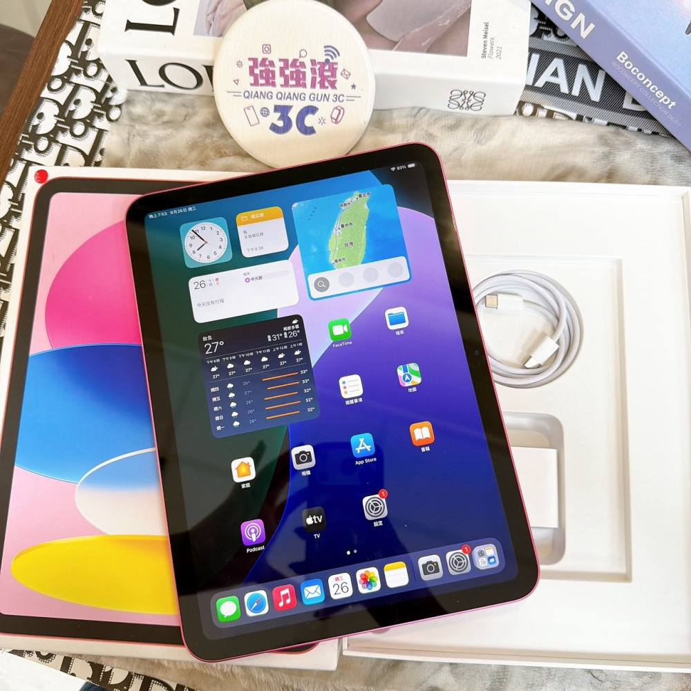 鹽行-二手 ipad 10 - 64G 粉色 #JYVK0(店家保固)