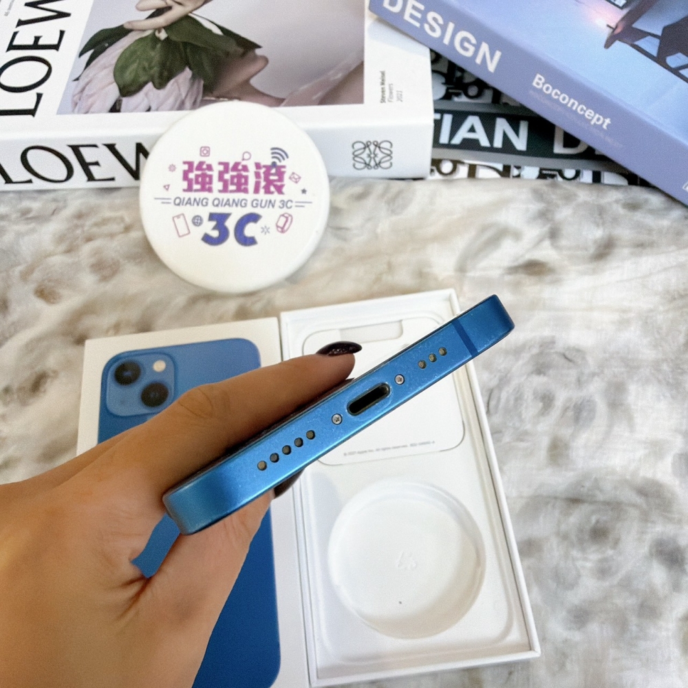 鹽行-二手 13 128G 藍色 #34406(店家保固)