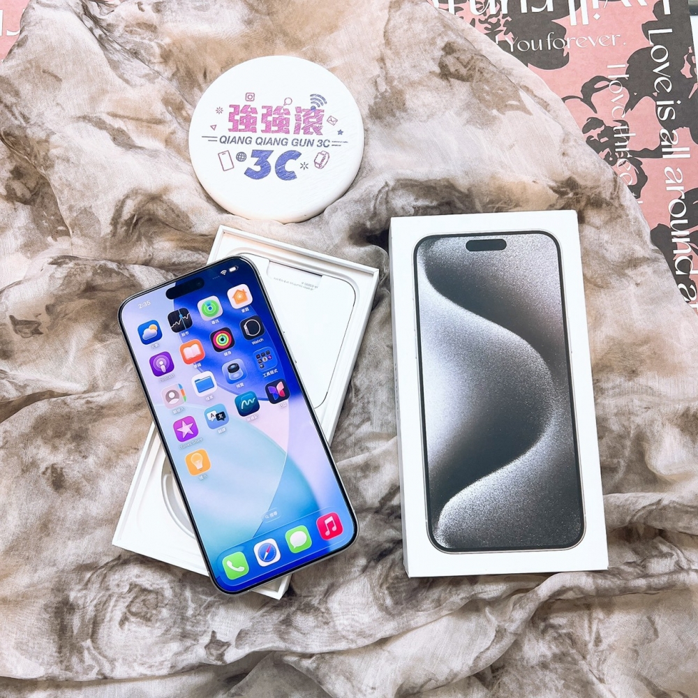 二手 iPhone15ProMax 512G 白色*88388（店家保固）