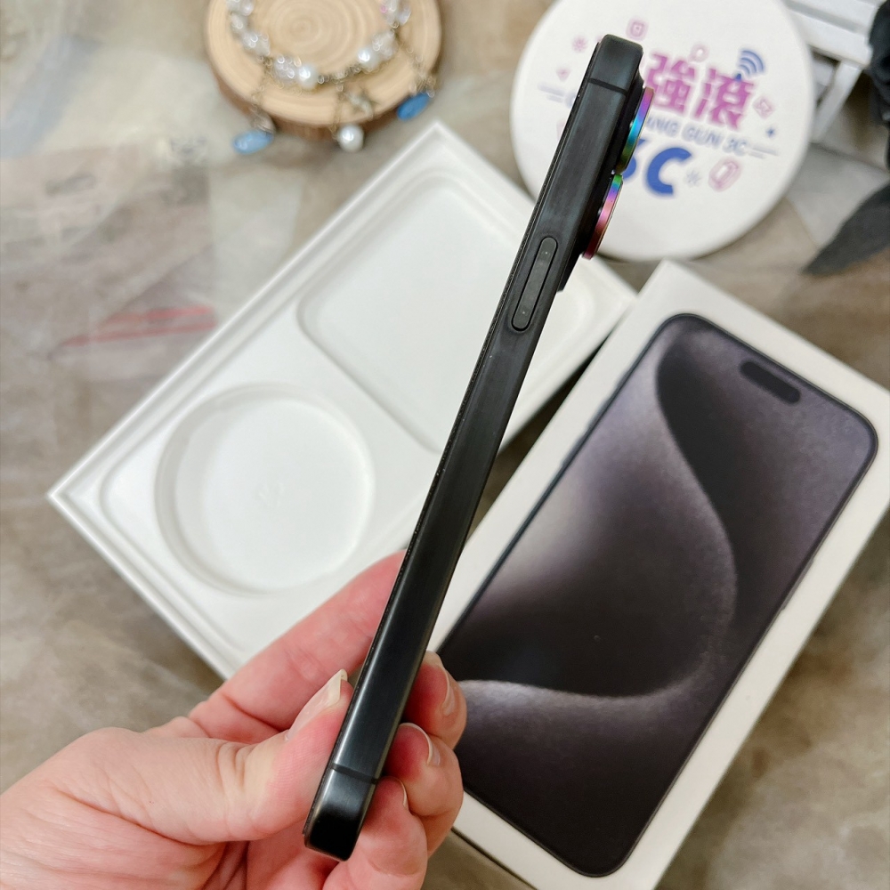 佳里-二手 iPhone15 Pro Max 512G 黑色 #75293（店家保固365天）