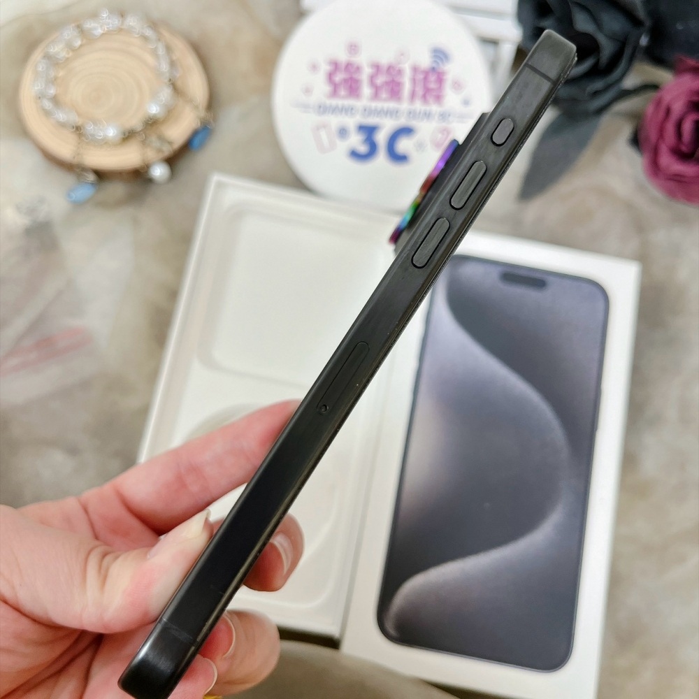 佳里-二手 iPhone15 Pro Max 512G 黑色 #75293（店家保固365天）