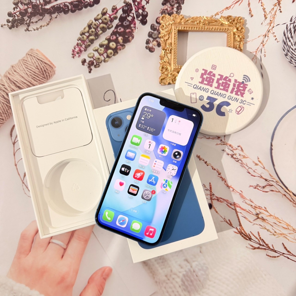 善化-二手 iPhone13 256G 藍色 #97435（店家保固365天）