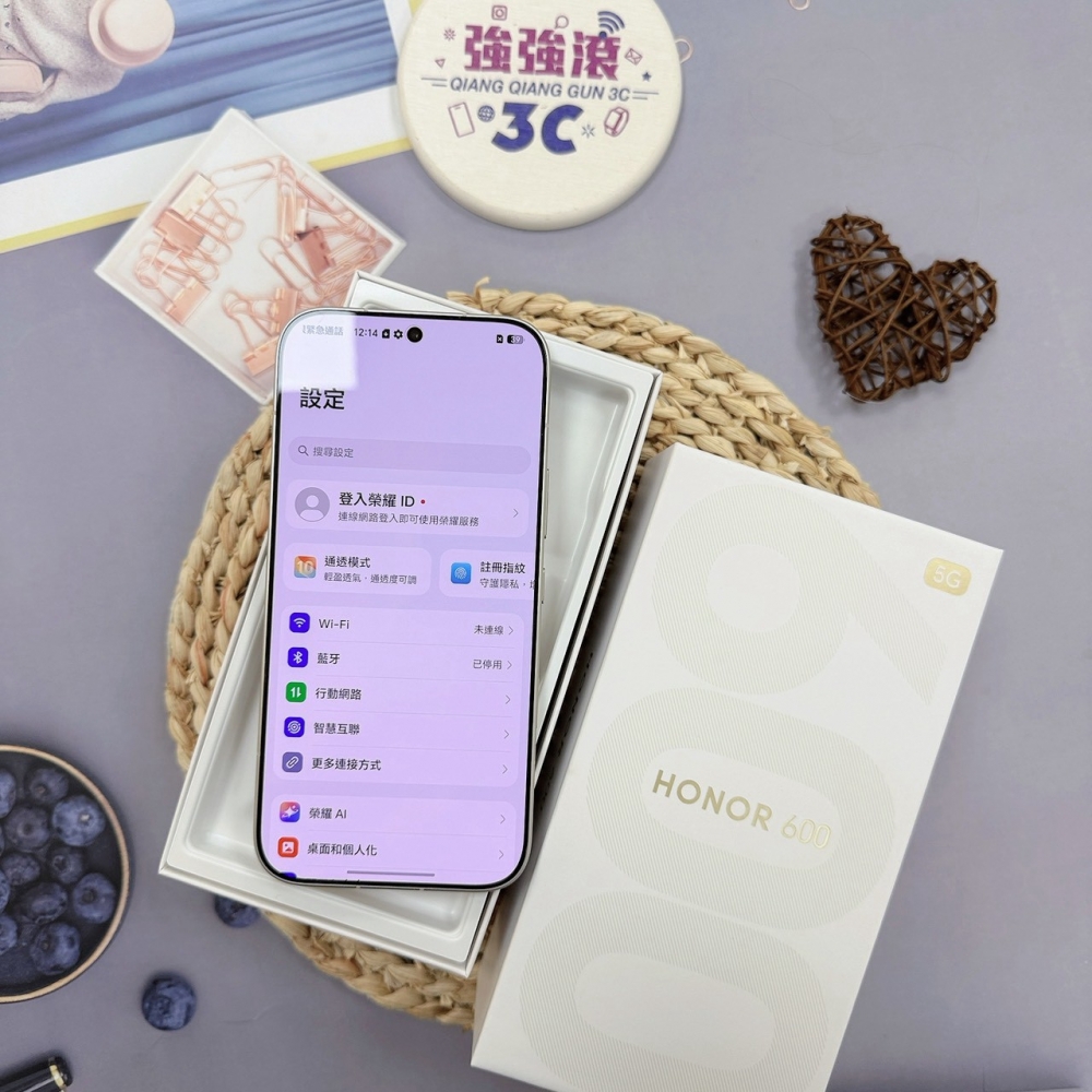 歸仁- 二手 榮耀 600 12+512G 白色*86307（原廠保內）