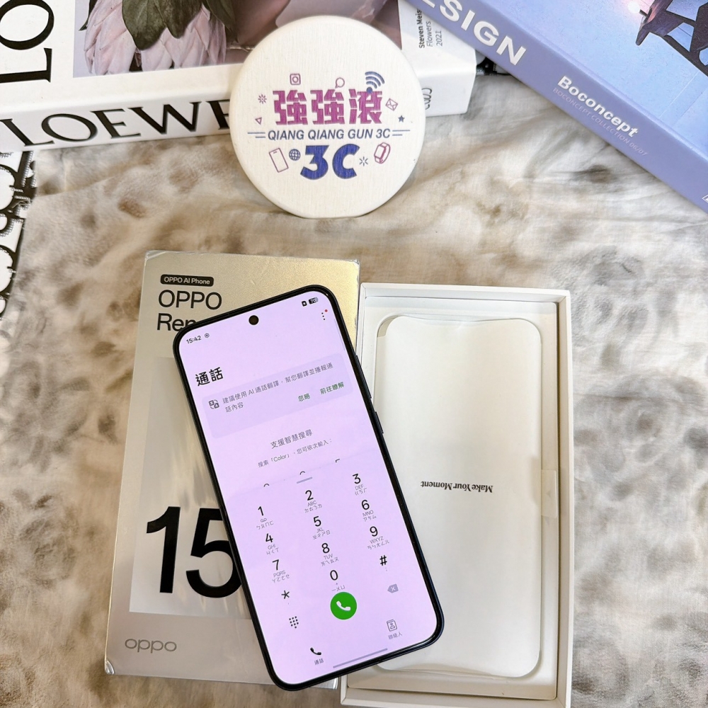 善化-二手 OPPO RENO 15 12+256G 藍*35950（原廠保內）