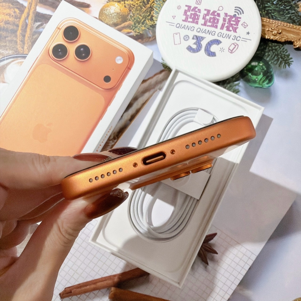 善化-二手iPhone17 PRO MAX 256G 橘色 #89261(原廠保固)