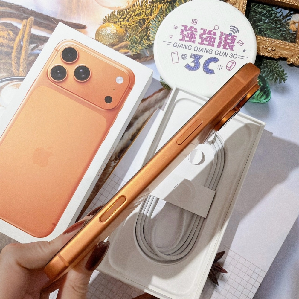 善化-二手iPhone17 PRO MAX 256G 橘色 #89261(原廠保固)