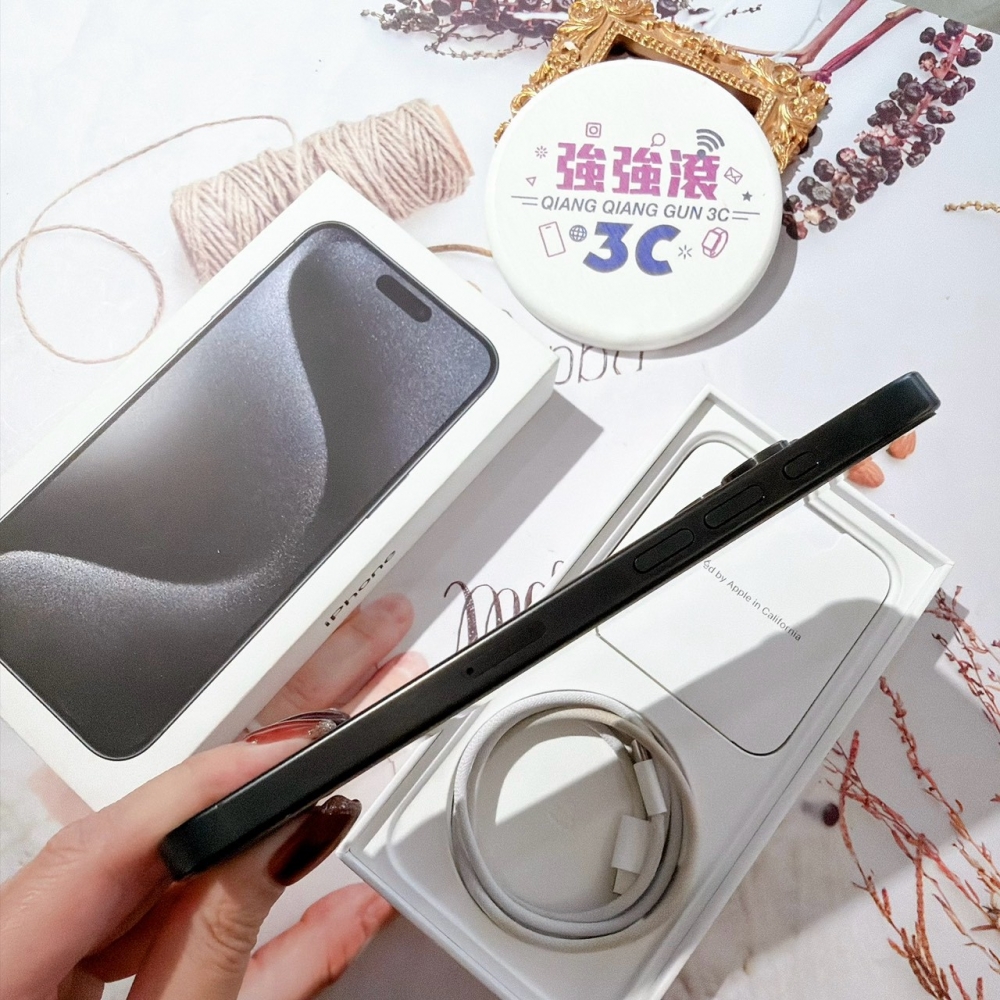 善化-二手 iPhone15 Pro Max 256G 黑色#45797 （店家保固365天）