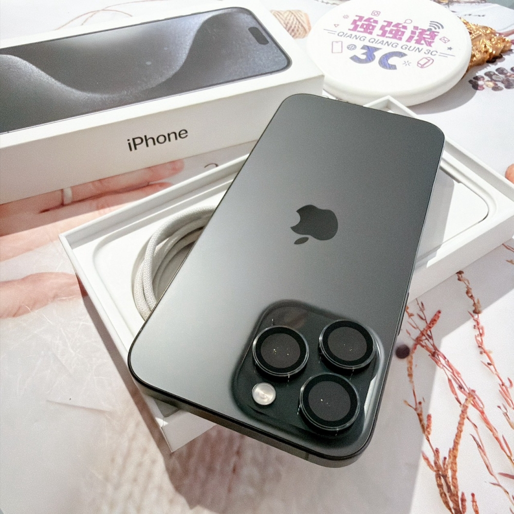 善化-二手 iPhone15 Pro Max 256G 黑色#45797 （店家保固365天）
