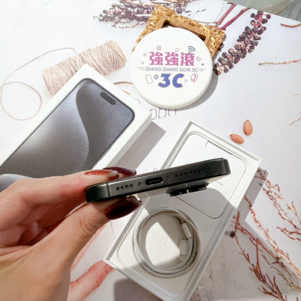 善化-二手 iPhone15 Pro Max 256G 黑色#45797 （店家保固365天）