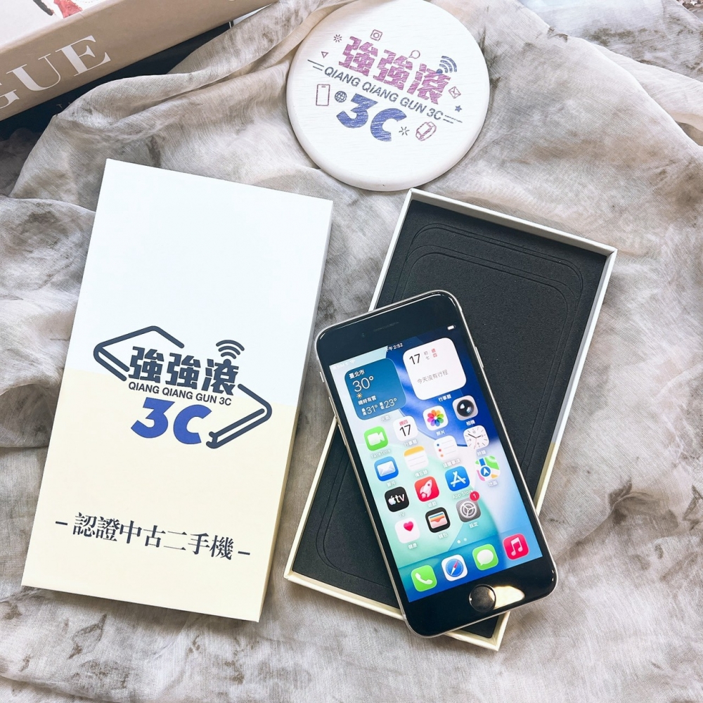 二手 iPhone SE3 128G 白色*58606(店家保固)