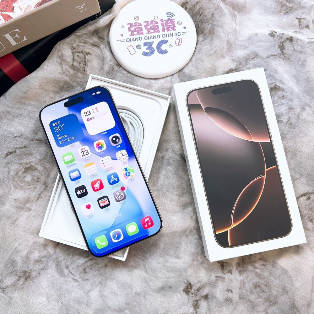 二手-iPhone16 Pro MAX 256G 金色#65952（店家保固365天）