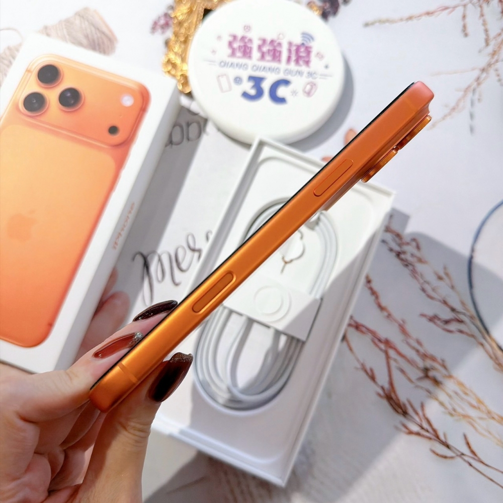 善化-二手 iPhone17 Pro Max 256G 橘色#09286（原廠保固）