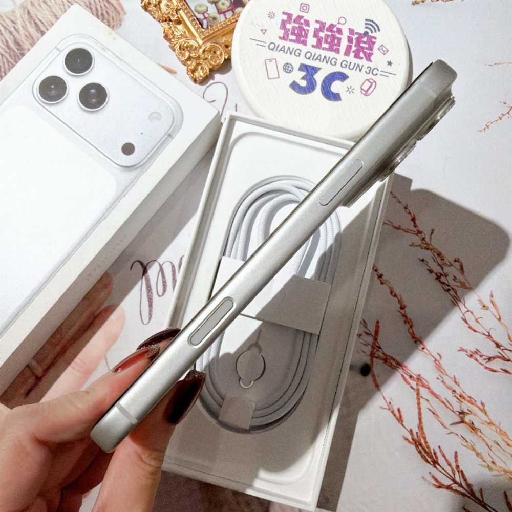 善化-二手 iPhone17 Pro Max 256G 銀色#03567(原廠保固)