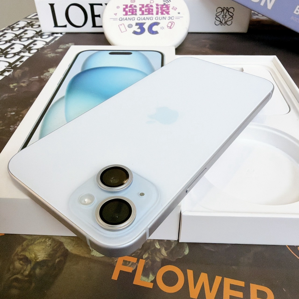 鹽行-二手 15plus 128G 藍色 #49306(店家保固)