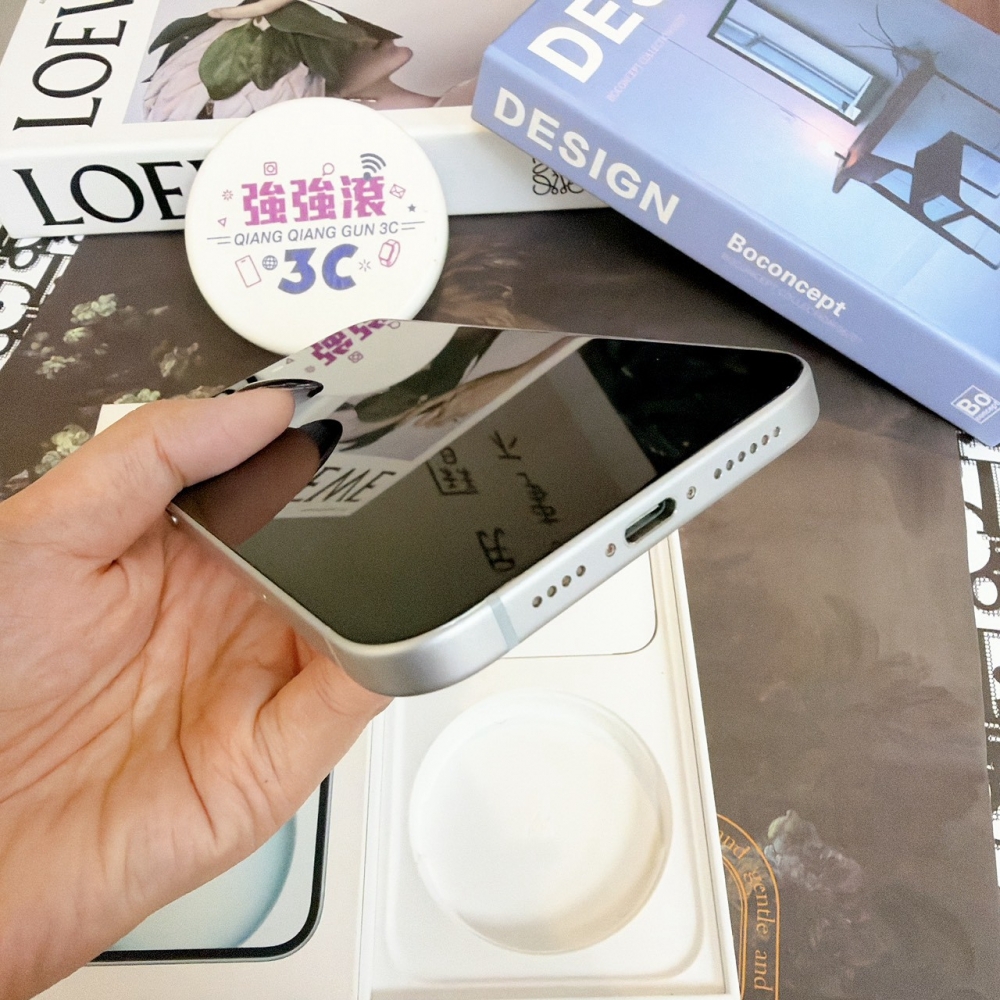 鹽行-二手 15plus 128G 藍色 #49306(店家保固)