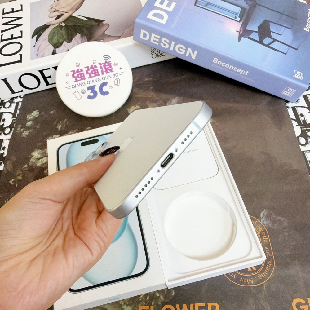 鹽行-二手 15plus 128G 藍色 #49306(店家保固)