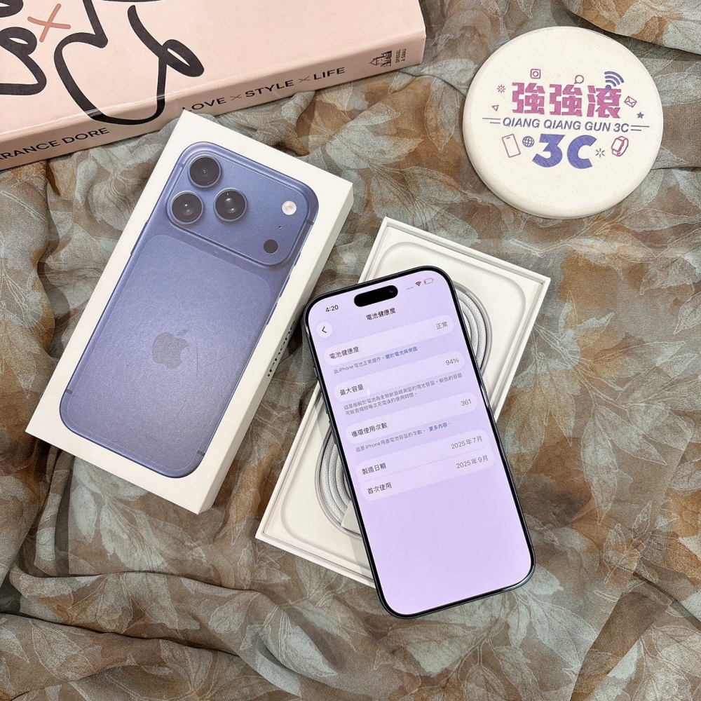 二手 iPhone17Pro 256G 藍色*63182(店家保固)