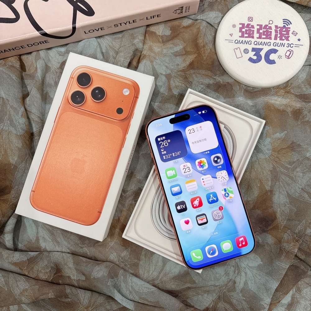 二手 iPhone17Pro 256G 橘色*76001（店家保固）