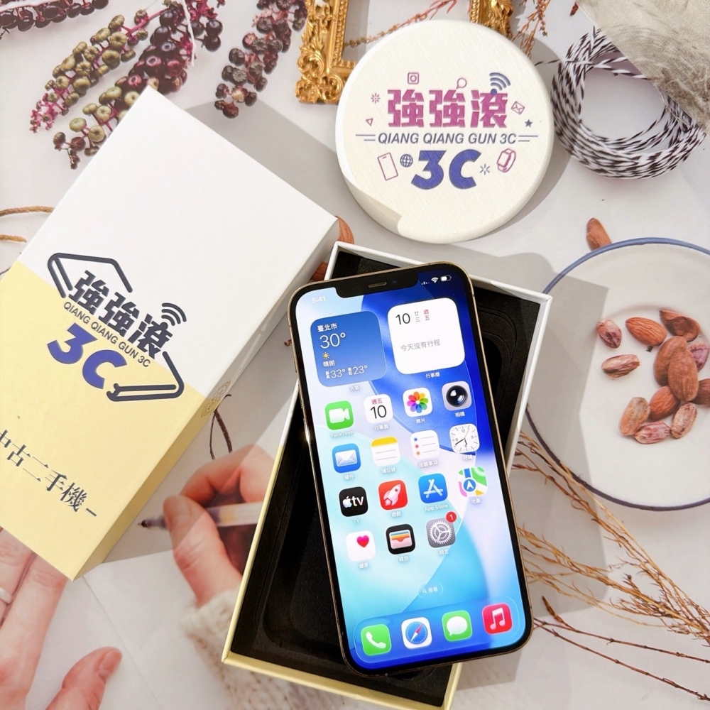 善化-二手 iPhone12 Pro Max 256G 金色#90864（店家保固）