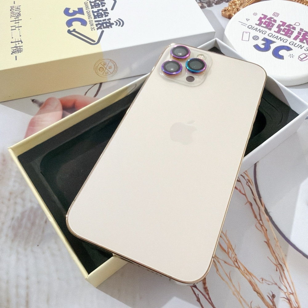 善化-二手 iPhone12 Pro Max 256G 金色#90864（店家保固）