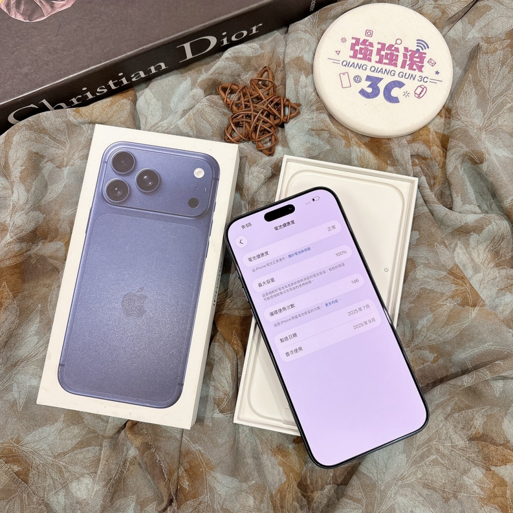 二手 iPhone17ProMax 512G 藍色*28431（店家保固365天）