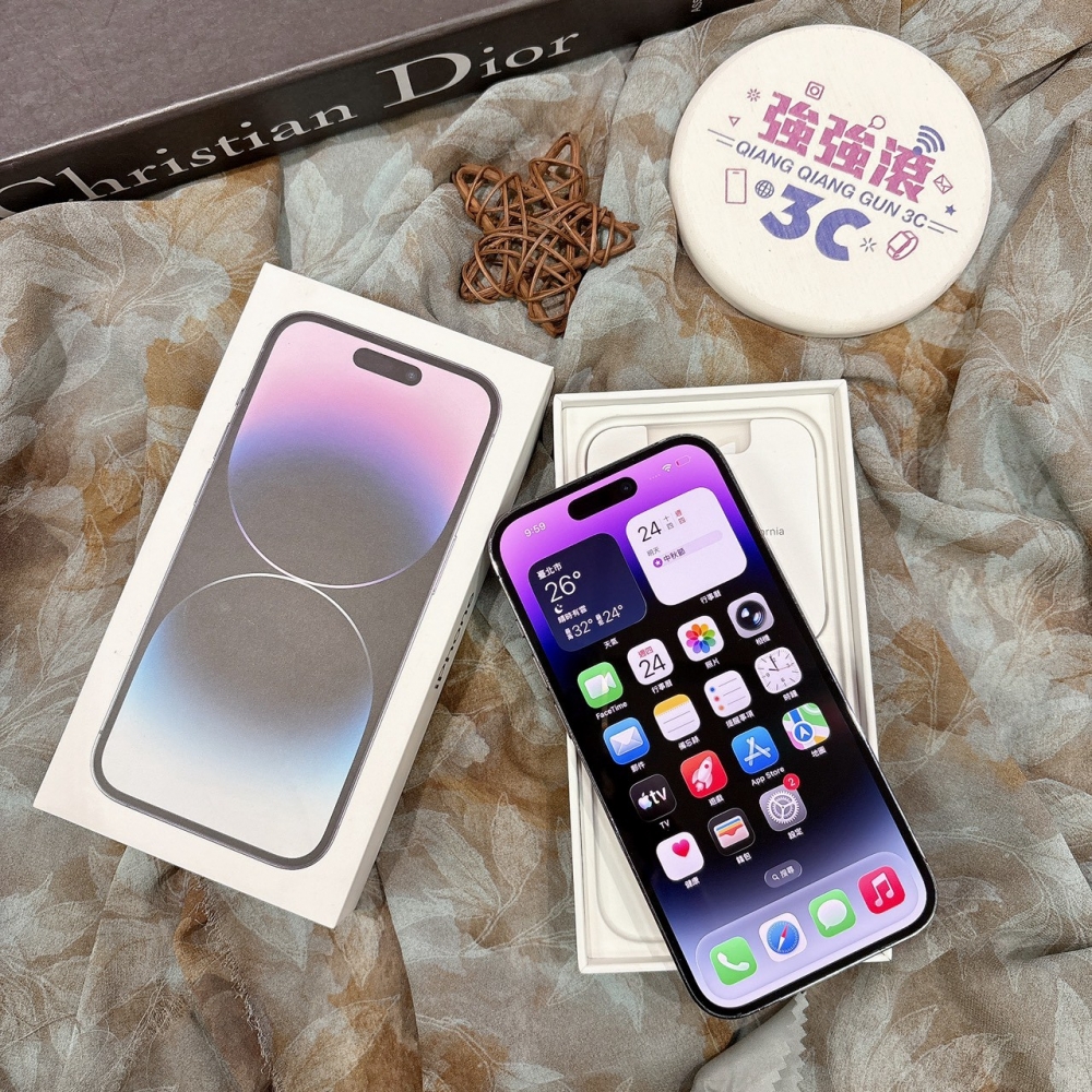 二手- iPhone14 Pro 256G 紫色#96465 (店家保固365天)