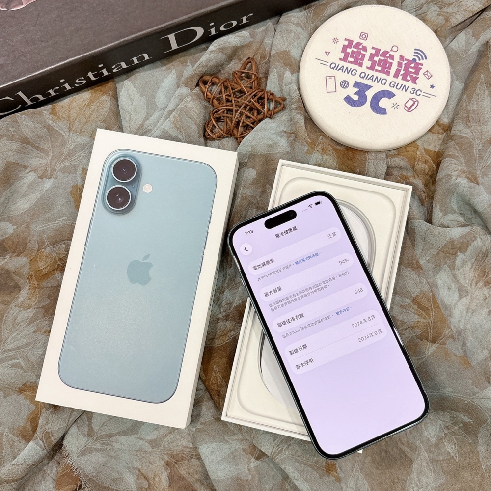 二手- IPHONE 16 256G 綠色 #79397（店家保固）