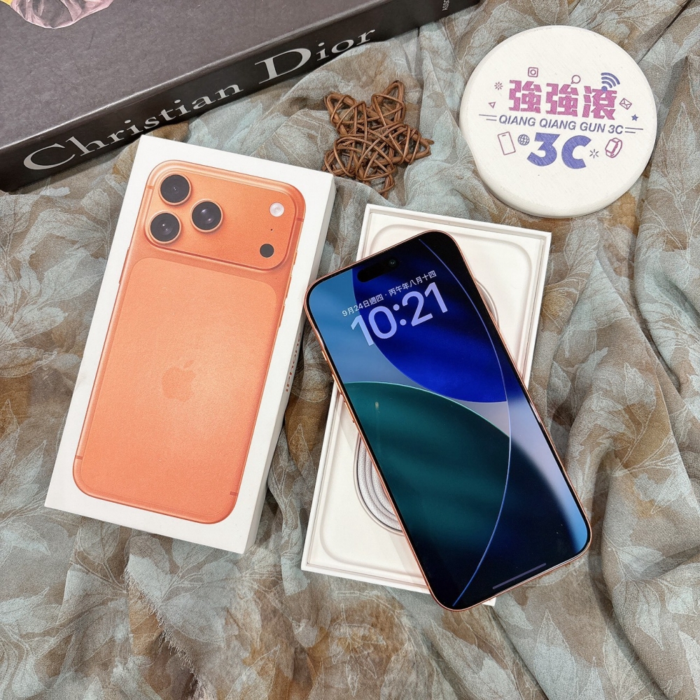 二手iPhone17 Pro Max 256G 橘色#31638(店家保固)