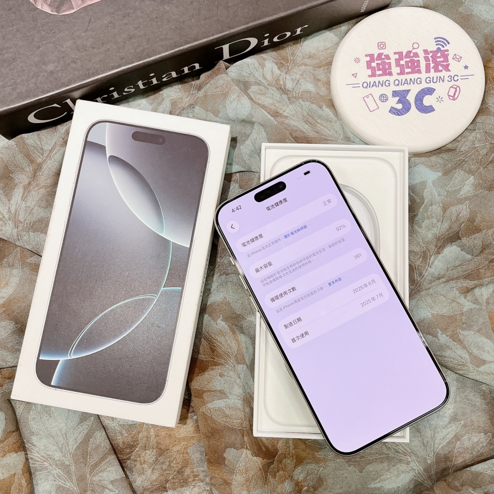 二手-iPhone16 Pro MAX 256G 白色#58344(店家保固365天)
