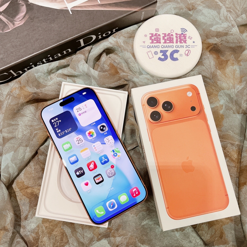 二手iPhone17 Pro Max 256G 橘色#27548(原廠保固)