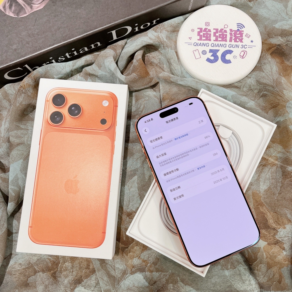 二手iPhone17 Pro Max 256G 橘色#32437（店家保固）