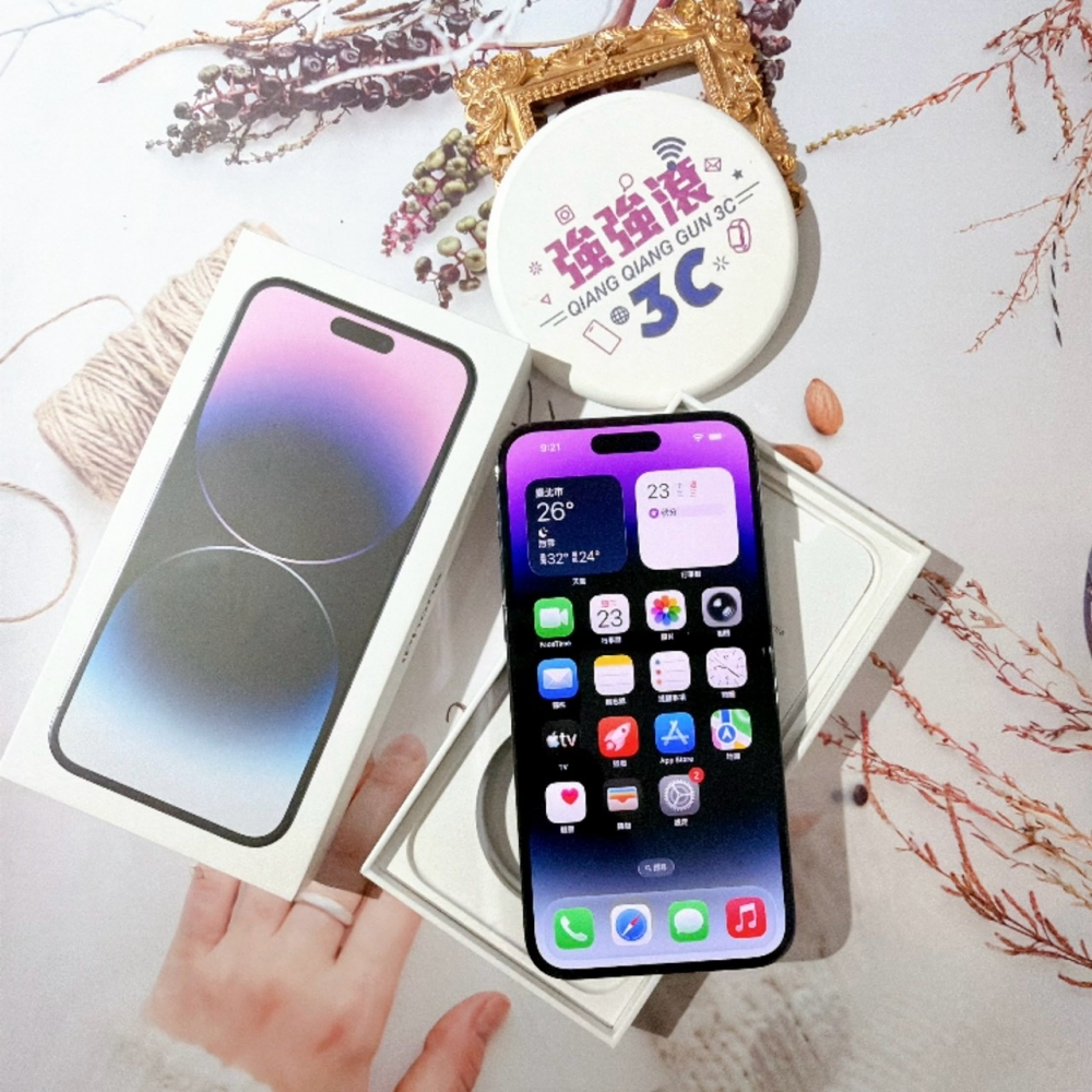 善化-二手 iPhone14 Pro MAX 256G 紫色#57293（店家保固）