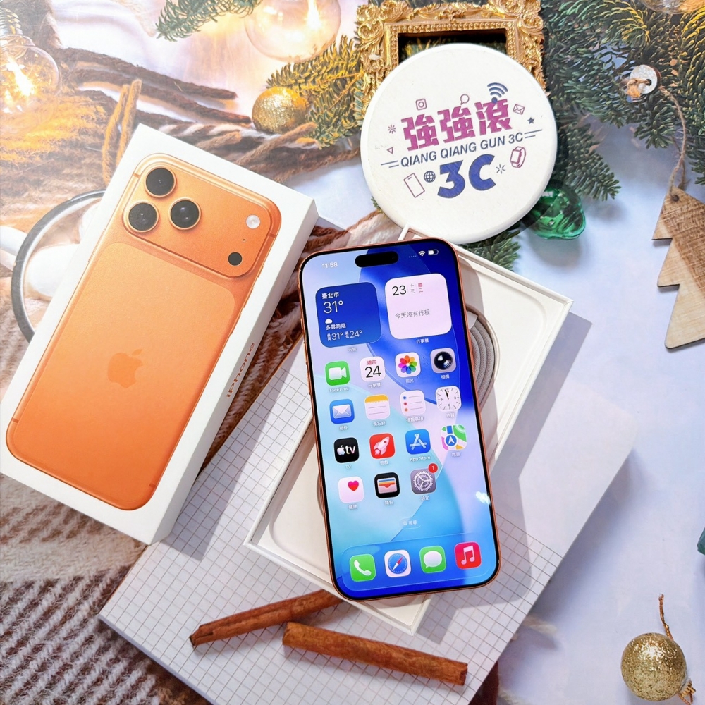 善化-二手 iPhone17 Pro Max 256G 橘色#61924(原廠保固)