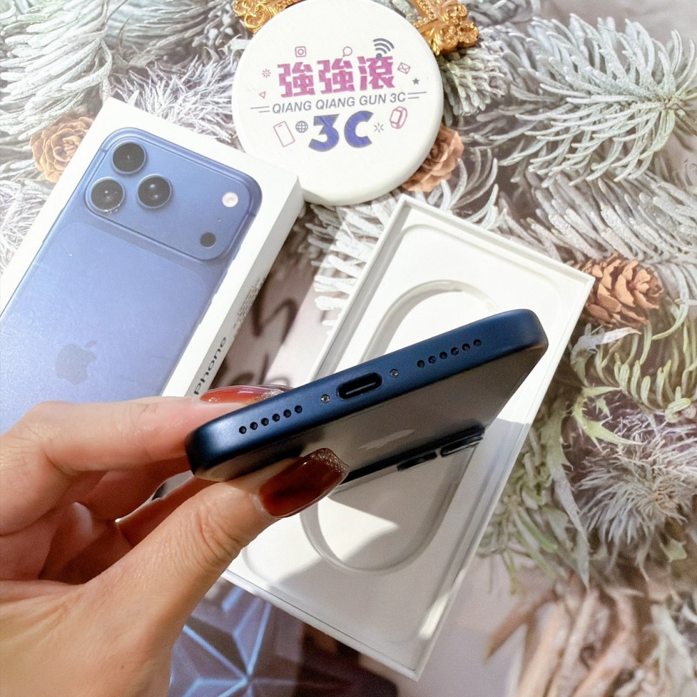 善化-二手 iPhone17 Pro Max 512G 藍色#12332（原廠保固）