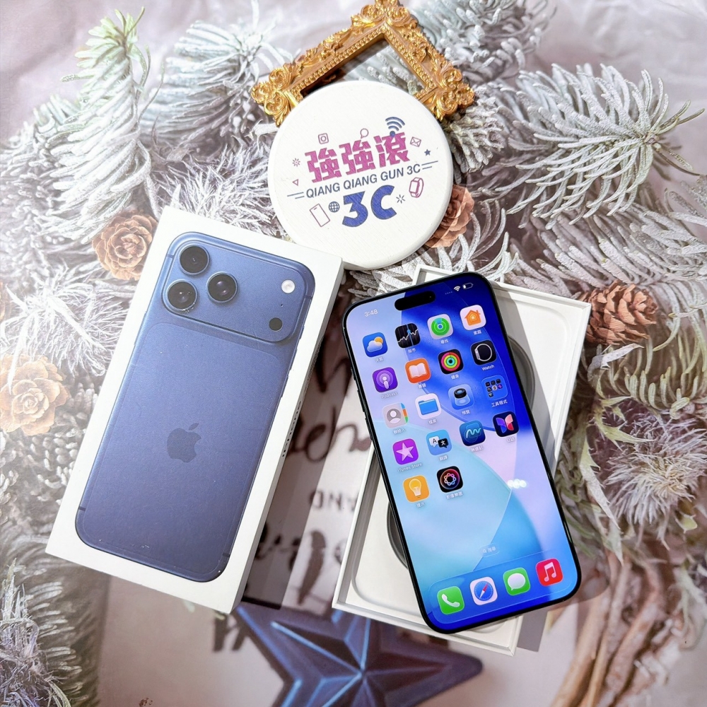 善化-二手 iPhone17 Pro Max 512G 藍色#12332（原廠保固）