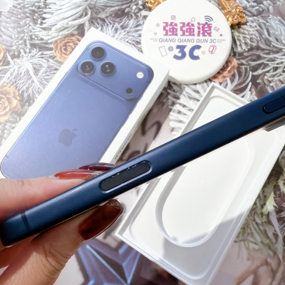 善化-二手 iPhone17 Pro Max 512G 藍色#12332（原廠保固）