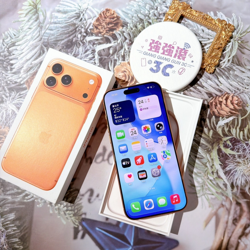 善化-二手 iPhone17 Pro Max 256G 橘色#61843（原廠保固）