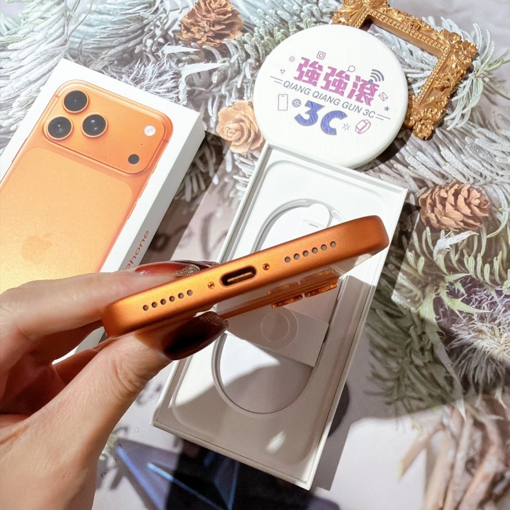 善化-二手 iPhone17 Pro Max 256G 橘色#61843（原廠保固）
