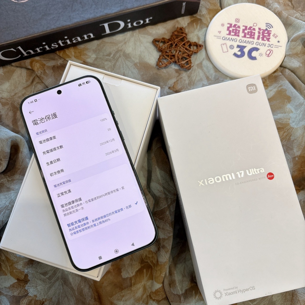 二手 小米 17Ultra 16+512G 綠色*49864（原廠保固）