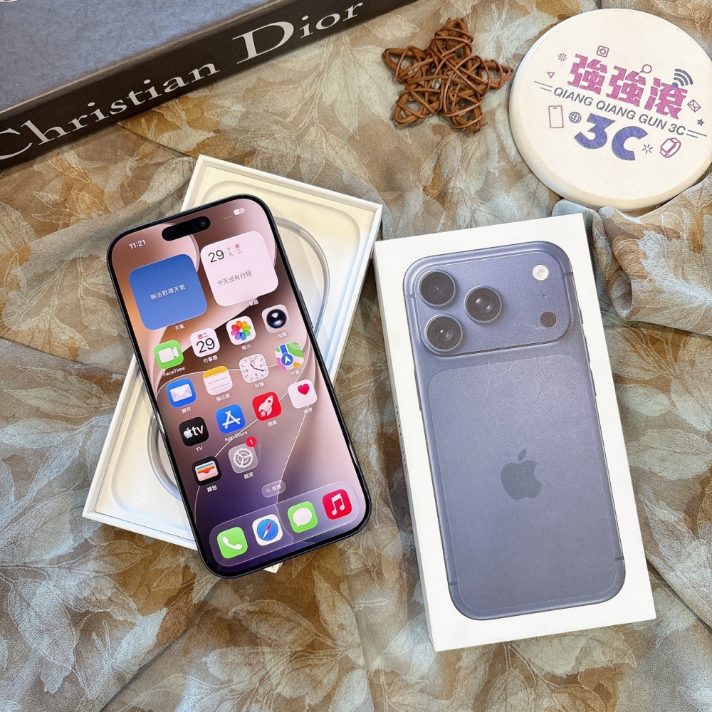 二手iPhone17 Pro 256G 藍色#15392（店家保固）