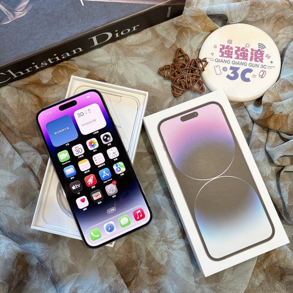 二手 iPhone14 PRO MAX 256G 紫色#00315（店家保固365天）