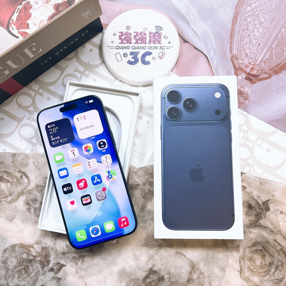二手 iPhone17Pro MAX 512G 藍色*04997（原廠保固）