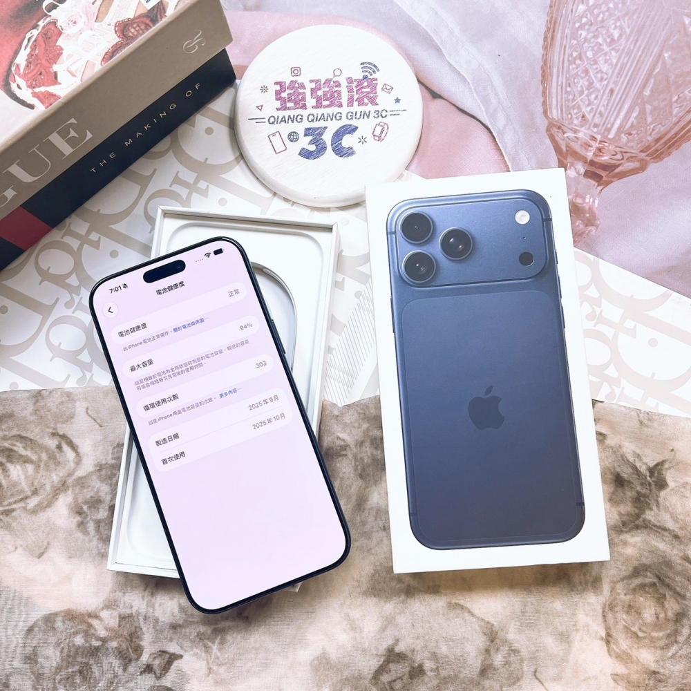 二手 iPhone17Pro MAX 512G 藍色*04997（原廠保固）